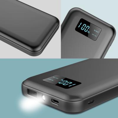 China Whole LED Factory Sale Lithium Compact Battery Pack 10000 Mah Power Bank With Lcd Display for sale