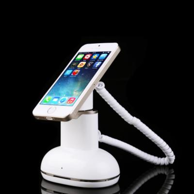 China COMER Mobile Phone Security counter stands for retail shop with alarm sensor and charging cables for sale