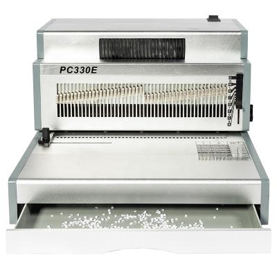 China Commercial Electric Single Coil Book Binding Machine PC330E PC330E for sale