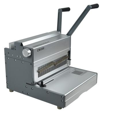 China SUPU CW300 A4 Double Wire Binding Machine Manual Manual Binding Machine CW300 for sale