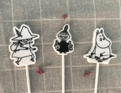 中国 アクリル樹脂MoominフラワーピックOEM 販売のため