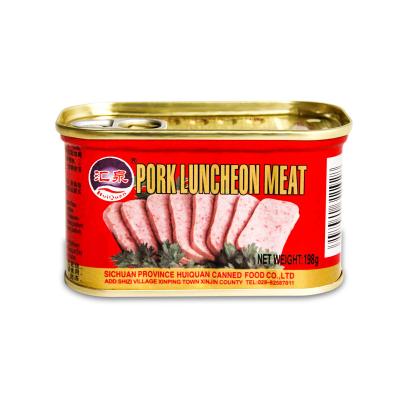 China Manufacturer sale canned 198g high quality canned pork luncheon meat for sale