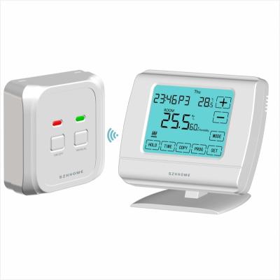 China Large modern touch screen thermostat for heating and cooling for sale