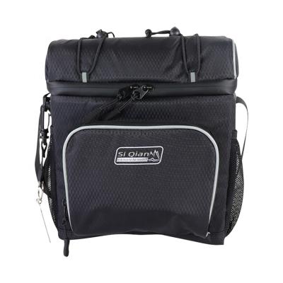 China Factory Hot Sales 2021 Hot Style Black Insulated Customized Double Deck Cooling Bag for sale