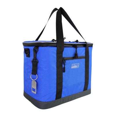 China High Quality Cheap Price Personalized Office Soft Adults Dark Blue Lunch Cooling Bag for sale