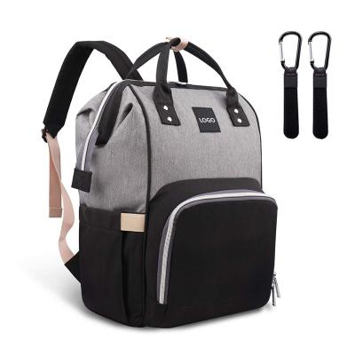 China Guangzhou custom multifunctional designer outdoor activities polyester mummy baby bag tote diaper backpack bag for sale