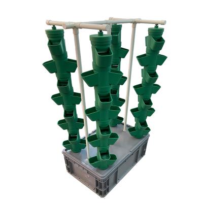 China Farms Pots System Hydroponics Vertical Professional Bamboo Planting Indoor Plastic Flower Pot for sale