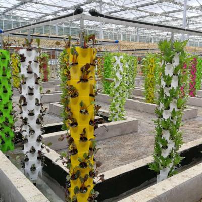 China Indoor Growing Farms Greenhouse Pineapple Petal Tower Indoor Vertical Hydroponic Growing Systems for sale