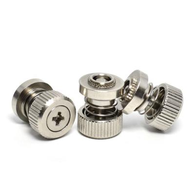 China Stainless Steel Round Panel Screw Spring Loaded Captive Fasteners PF50 for sale