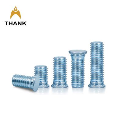 China Round Steel Galvanized Pressure Riveting Self-Tuck Screw Studs FH M2.5 M3 M4 M5 M6 M8 Self Clinging Stud Screws for sale