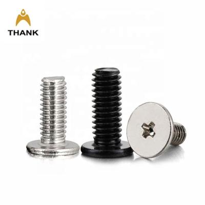 China Matte Black/Stainless Steel M1.2 M1.4 M1.6 m2 M2.5 M3 M4 Phillips Micro Phillips Micro Thin Flat Head Oxide Boot Wafer Laptop Main Screws for sale