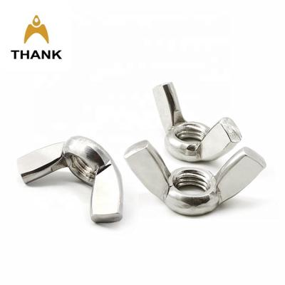 China DIN315 Heavy Industry Stainless Steel SS304 M4 M5 M6 M8 M10 M12 Wing Nut Screw Wing Nuts for sale