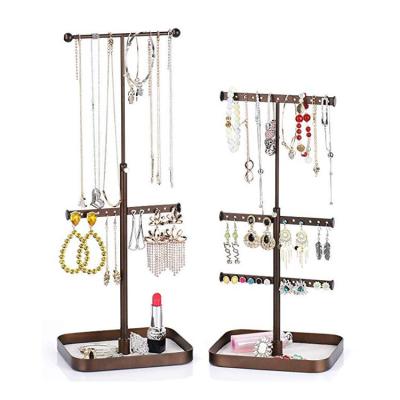 China Custom Jewelry Stand Organizer Adjustable Height Jewelry Stand Organizer Necklace Organizer Display Jewelry Displays for sale