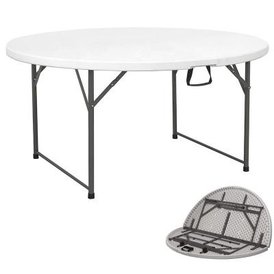 China Modern Wholesale Plastic Outdoor Folding Round Tables for sale