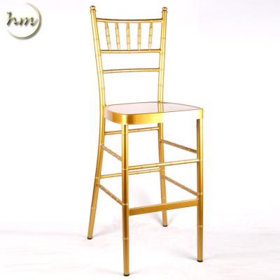 China Modern Gold Paint Good Quality Chiavari High Bar Chair For Sale for sale