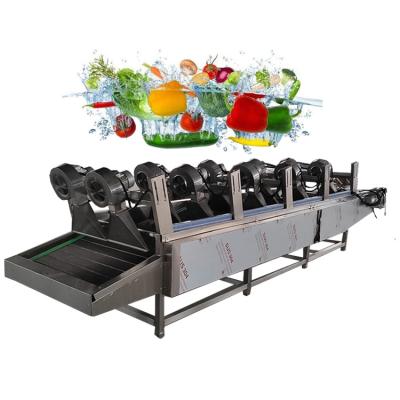 China Fruit Vegetable Food Can Be Customized Vegetable Washing And Drying Machine Fruit And Vegetable Processing Line for sale