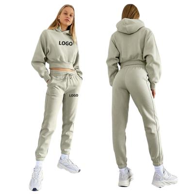 China Wholesale Women Causal Thin Two-Piece Clothing Set Women's Casual Tracksuit Hoodie Jogger Sports Fitness Anti-pilling Running Tracksuit for sale