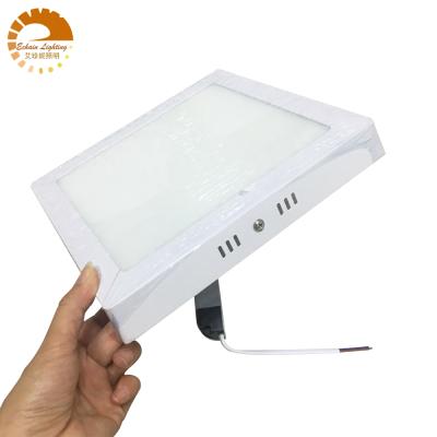 China AC85-265V Desktop Or DC24V Square Led Panel Light Outdoor Mount 18W 12W 6W 24W Light Panels Led for sale