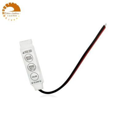 China DC12-24V, mini RGB led controller with cable, size 42*12*3mm for sale