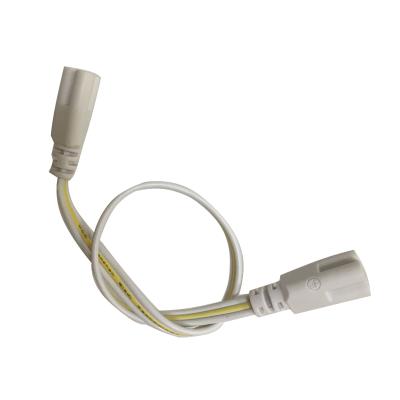 China T5 LED Power Integrated Line Double-enclosed Bracket Adapter Wire Tubes Lamp Wire 3Pins Connector Cable Connector Corner Accessories for sale