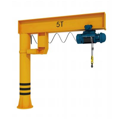 China Garment Shops 0.5 Ton Mobile Arm Lift Jib Crane With Electric Hoist for sale