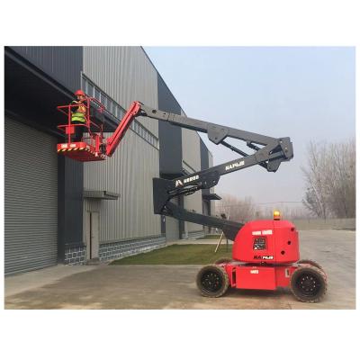 China Hotels 15.7m Batteries Cherry Pickers Articulating Boom Lift for sale