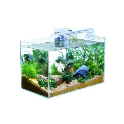 China Amazon Single Hot Selling Ultra Clear 3 In 1 Aquarium Glass Fiberglass Mini Fish Tank for sale