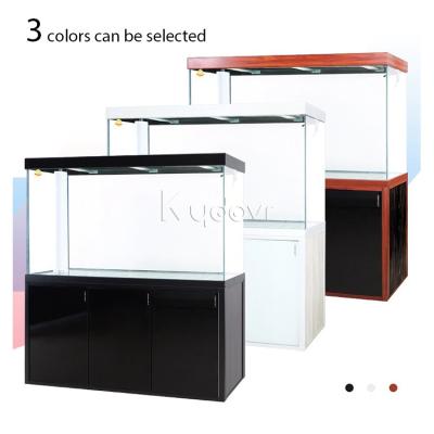 China Large Glass Fish Farm Curving Tank Base Cabinet Jellyfish Acuarios Aquarium Fish Tank for sale