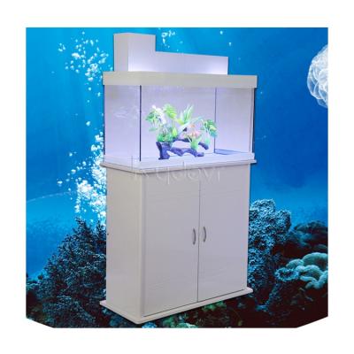 China Home Landscape Large Fish Lover Decor LED Lighting Bracket Curving Tank Arowana Fish Tank Aquarium Tanks With Cabinet for sale