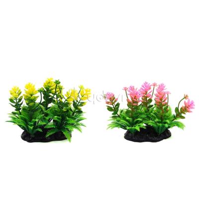 China Viable Aquatic Plastic Aquarium Ornament Plants Decoration Hit Aquarium Fake Amazon Plant for sale