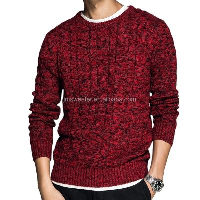 China Anti-Wrinkle Wool Sweater OEM Best Quality Mens Leisure Knit Sweater Long Sleeve Unique Yarn 7gg Thick Knit Shetland Wool Sweater Design Mens Custom Knit Sweater for sale