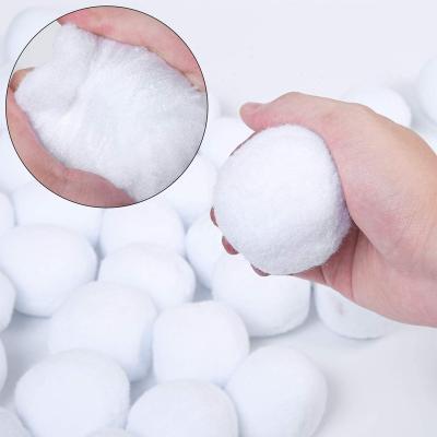 China Party Supplies Christmas Cotton Ball Throws Snowballs Indoor Artificial White Snow Ball Christmas Ball Decorations Snow Christmas Ornaments for sale