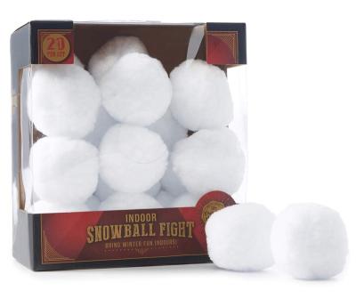 China Party Christmas Throws Snowballs Artificial White Snow Ball Christmas Ball Decorations Indoor Snow Christmas Ornaments for sale