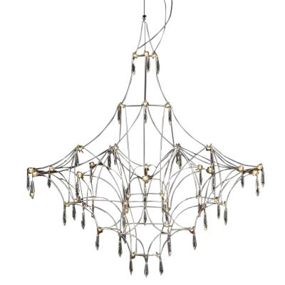 China Modern Steel Crystal Chandelier Light Nordic Modern Luxury Home Decor Chandelier Decoration Lamp for sale