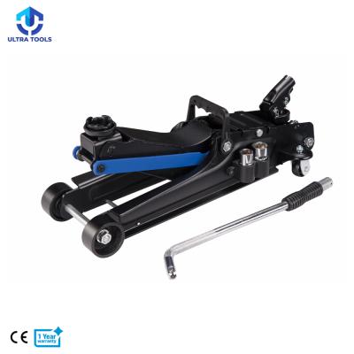 China Car Jack 2.5 Ton Hydraulic Floor Low Profile Entry Trolley Car Jack With Key Plug Spin Pump for sale