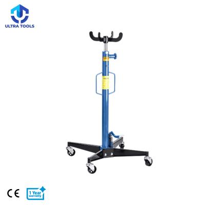 China Car Jack 0.5 Ton Hydraulic Vertical Telescopic Gearbox Transmission Jack With Foldable Foot Pedal for sale