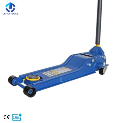 China Professional Super Low Extra Long Jack 2T Rider Hydraulic Service Floor Jack Reach Garage Car for sale