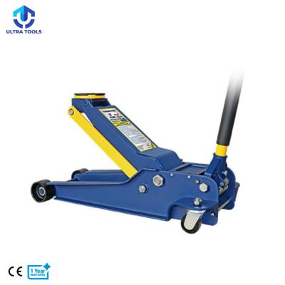 China Hydraulic Floor Jack Garage Trolley Jack Low Profile Quick Pump Jack 3.5Ton/4 Ton Heavy Duty Quick Car Lift With Double Pump for sale