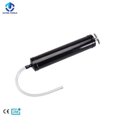 China 500cc Steel Heavy Duty Oil Suction Vacuum Transfer Syringe Gun Pump Puller Gearbox With Flexible Hose for sale