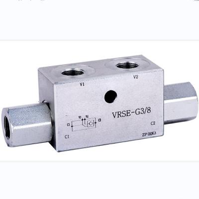 China Hydraulic Works VBPDE L Double Pilot Check Valve For Machinery Repair Shops Hydraulic Control Valve Machine for sale