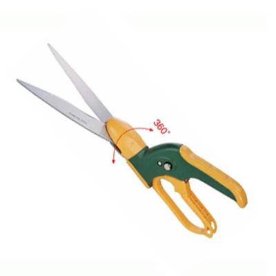 China Anti-Slip Handle 360 ​​Degree Swivel Stainless Steel Grass Shears for sale