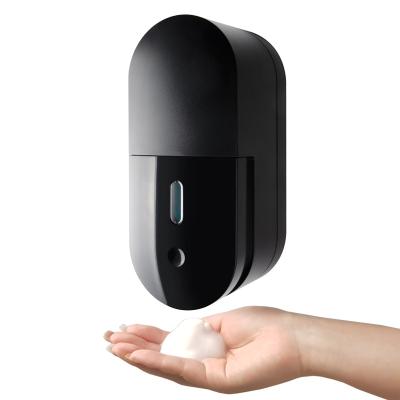 China Wall Mounted Design Black Foaming Shape Foam Soap Dispenser Capsule Soap Dispenser for sale