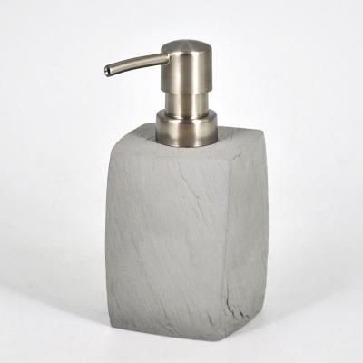 China Concrete Stone Foam Soap Dispenser Shower Soap Dispenser With Nickel Pump for sale