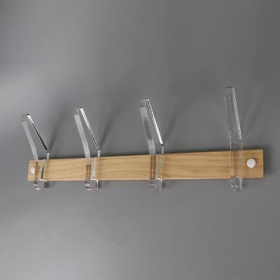 China CLASSIC simple design wall mounted with 4 hooks nature color for sale