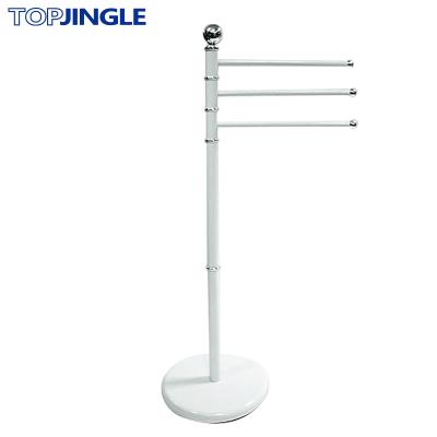 China Heater Bathroom 3 Rail Powder Coating Free Standing Towel Rack for sale