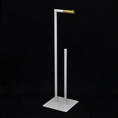 China Metal Stable Free Standing Toilet Paper Holder for sale