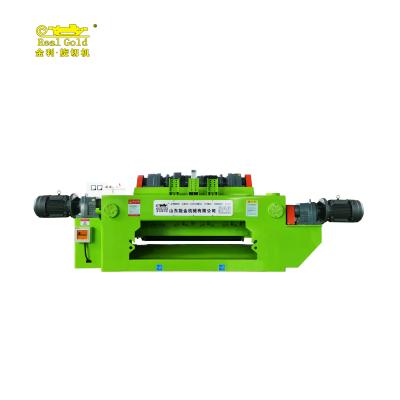 China Factory plywood veneer peeling machine turn gold mark with trimmer 2 in 1 woodworking machine for sale