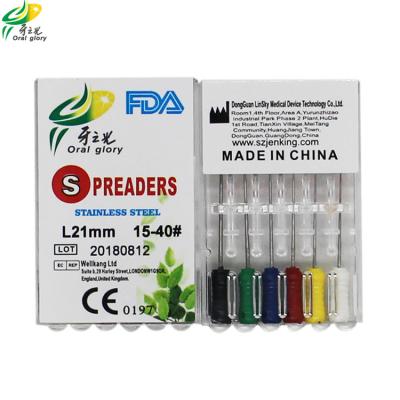 Chine Dental root cannal files stainless steel finger spreaders pluggers files à vendre