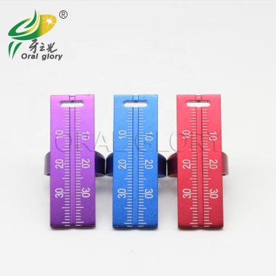 Cina Finger Ring Style Dental Endo Ruler Measure Ring Dental Root Canal measuring instrument/Endo Ring ruler in vendita