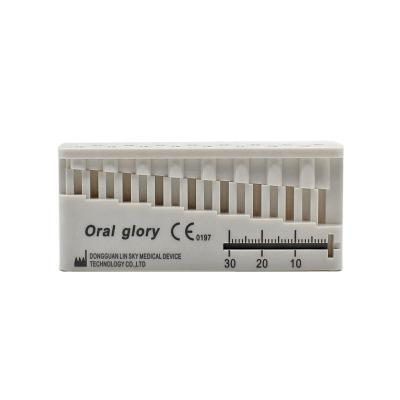 China Dental Autoclavable Stand Ruler Dentist Instrument Ruler Products Equipment Mini Measuring Block zu verkaufen